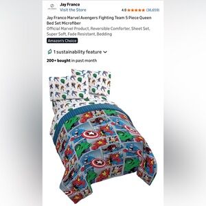 Jay Franco Marvel Avengers Queen Size Bedding Set